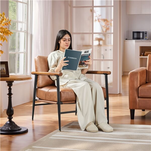 Yaheetech PU Leather Living Room Chair - Image 4