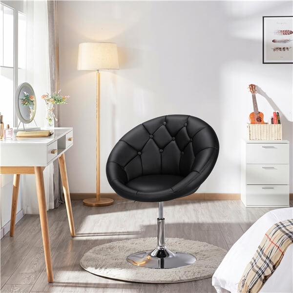 Yaheetech Height Adjustable Modern Round Barrel Chair - Image 4