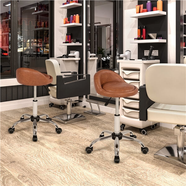 Yaheetech PU Leather Rolling Bar Stool - Image 4
