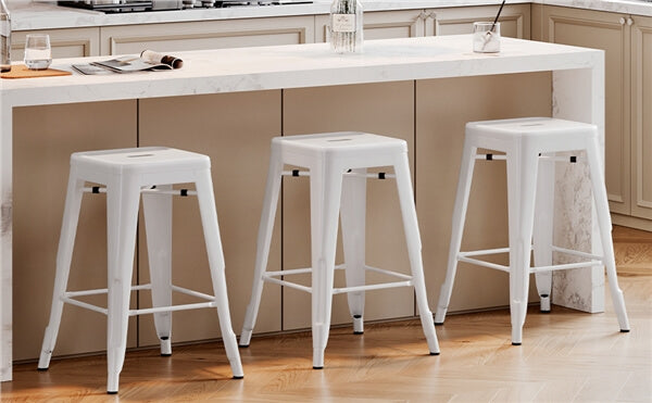 Yaheetech 24?? Height Metal Bar Stools - Image 4