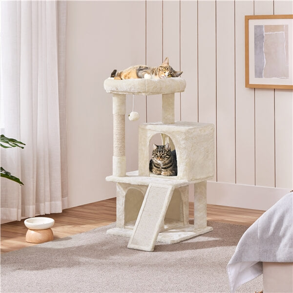 57.5'' Height Cat Tree Condo Kitten Tree Tower - Image 17