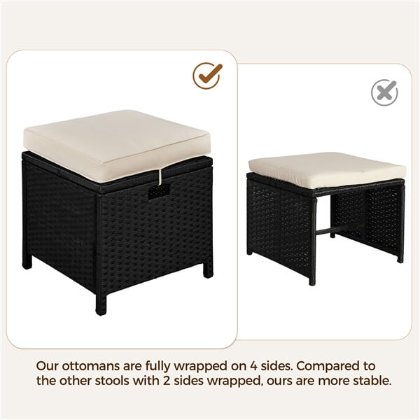 Yaheetech 9-Piece Patio Dining Sets - Image 6