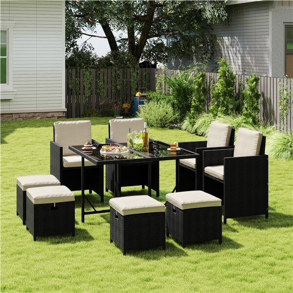 Yaheetech 9-Piece Patio Dining Sets - Image 11