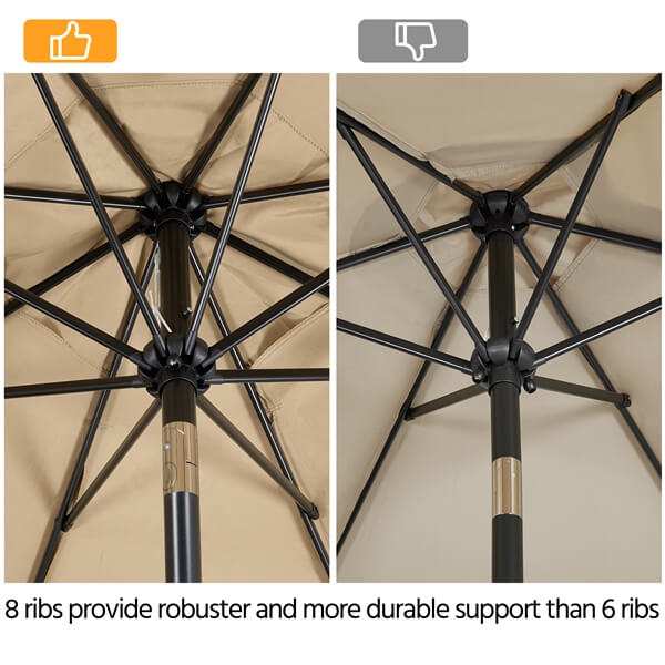 Yaheetech 9ft Patio Umbrella - Image 6