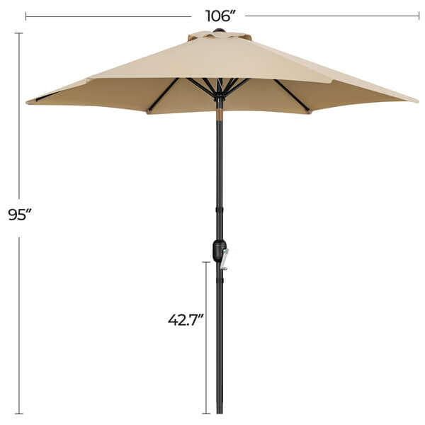 Yaheetech 2PCS Patio Umbrella - Image 4