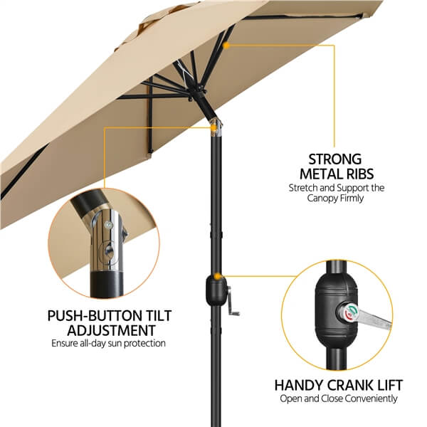 Yaheetech 2PCS Patio Umbrella - Image 9