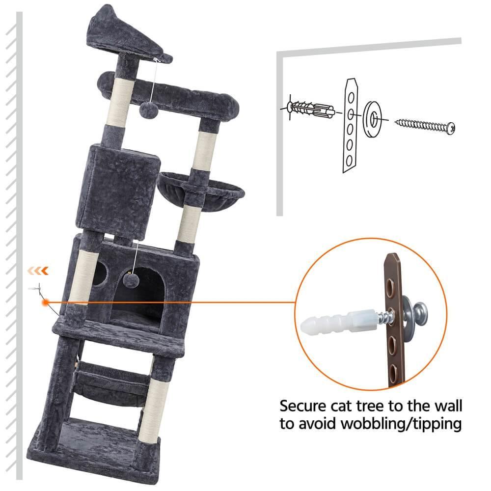 Yaheetech Cat Tree 64.5 inch - Image 4