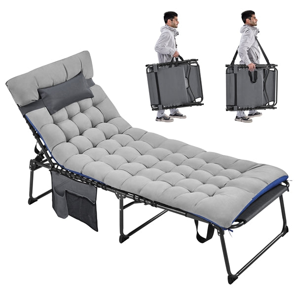 Yaheetech 5 Position Folding Tanning Chair - Image 3