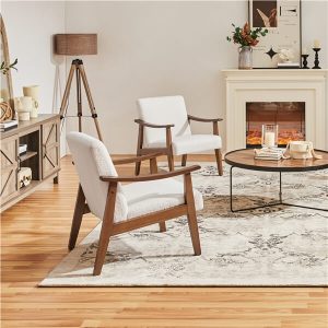 Yaheetech Reading Leisure Chair with High Back for Living Room