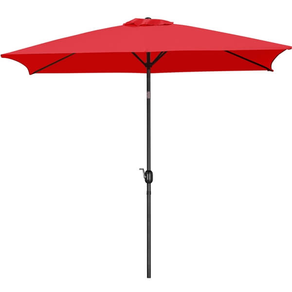 Yaheetech 6.5x10FT Rectangular Outdoor Patio Umbrella - Image 3