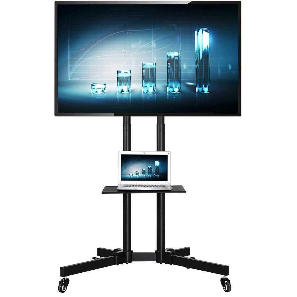 Yaheetech Modern Mobile TV Stand Cart for 32-65in Screens - Image 2