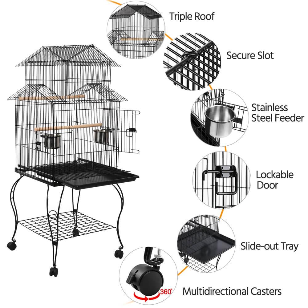 Yaheetech Large Bird Cage 55 Inch - Image 2