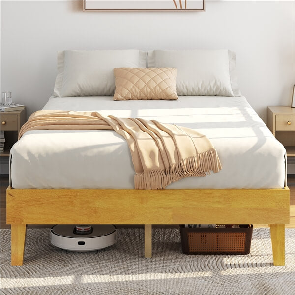 Yaheetech Wooden Bed Frame with Plywood Slat - Image 12