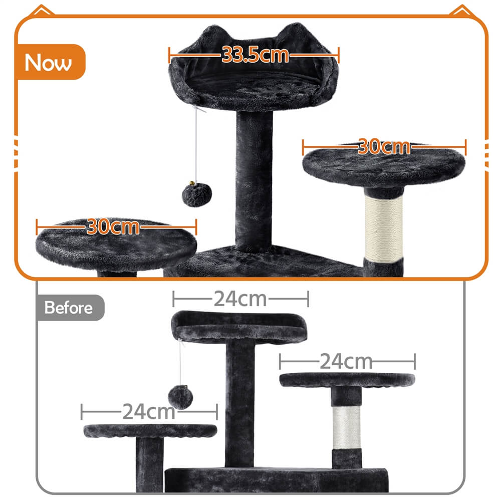 Yaheetech 62.5?? H Cat Tree w/ 2 Condos - Image 3
