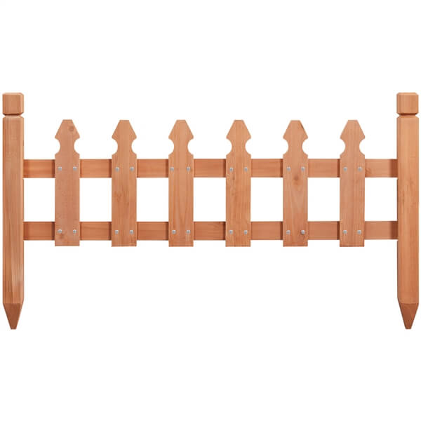 Yaheetech Rustic Wood Garden Fence Set of 5 - Image 4