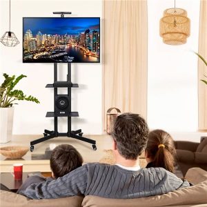 Yaheetech Mobile TV Console Stand For 32 to 65 inch Flat Screen