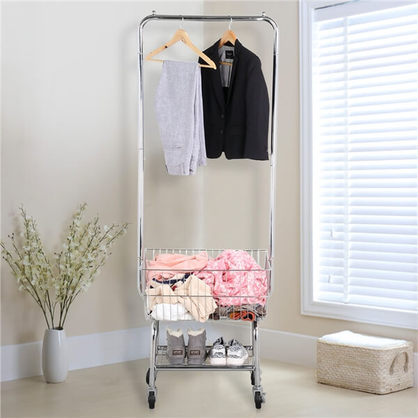 Yaheetech Rolling Laundry Bakset with Wheels