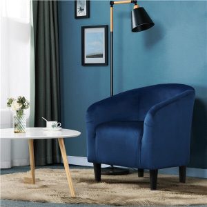 Yaheetech Velvet Club Chair