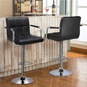 Yaheetech Bar Stools Adjustable Counter Stools