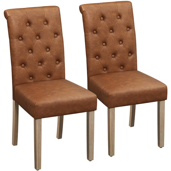 Yaheetech Dining Chairs Faux Leather Parsons Dining Chairs - Image 6