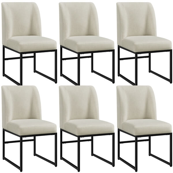 Yaheetech Modern Dining Room Chairs Stylish Kitchen Chairs - Image 2
