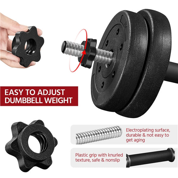 Yaheetech Dumbbell Weights Set Adjustable Dumbbells - Image 4