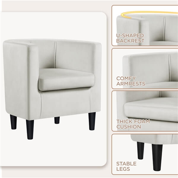 Yaheetech Modern and Comfortable Armchairs - Image 8