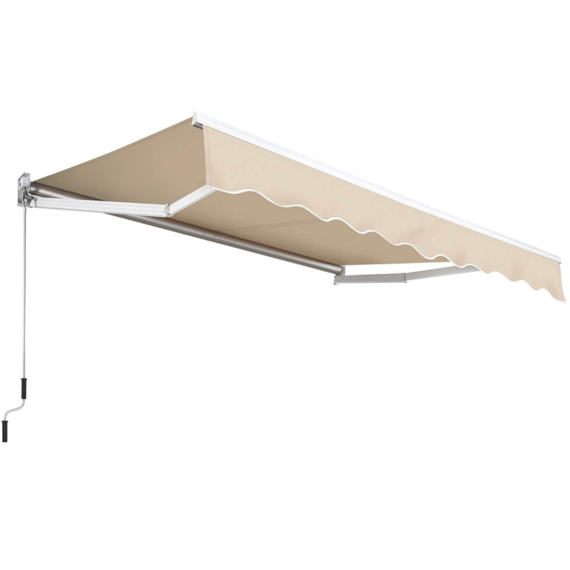 Yaheetech 8 ?? 6.5 Ft Manual Retractable Patio Awning - Image 2