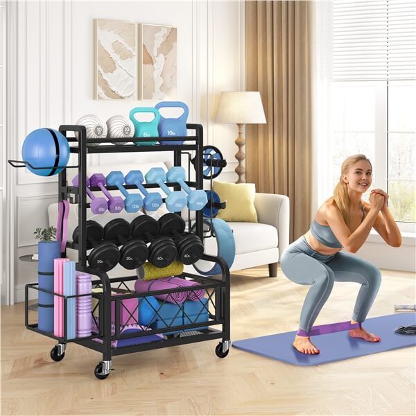 Yaheetech Dumbbell Rack Yoga Mat Storage Rack