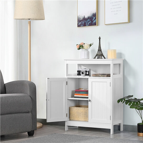 Yaheetech Bathroom Floor Storage Cabinet