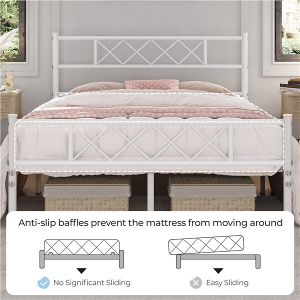 Yaheetech Simple Metal Platform Bed Frame Mattress Foundation - Image 8