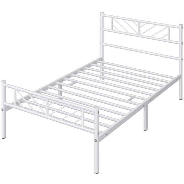 Yaheetech Minimalist Metal Platform Bed with Arrow Design - Image 6
