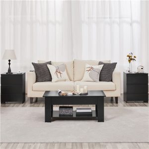 Yaheetech Wood Nightstands Set of 2