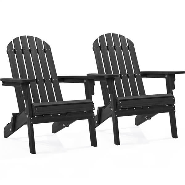 Yaheetech Folding Adirondack Chair Set of 2 - Image 2