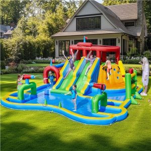 Yaheetech Large Inflatable Water Slide with Soccer Field