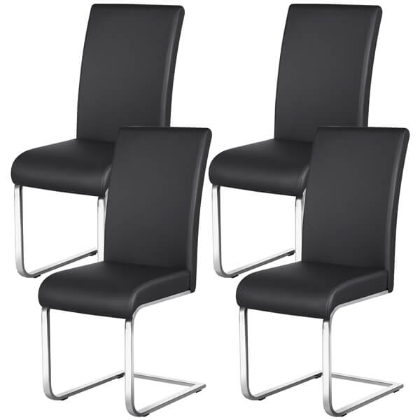 Yaheetech 4pcs Dining Chairs Faux Leather Chairs - Image 2