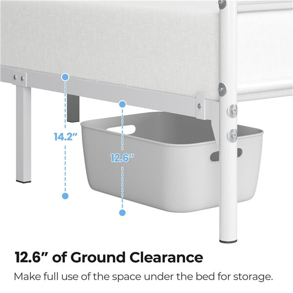 Yaheetech Simple Metal Platform Bed Frame Mattress Foundation - Image 10