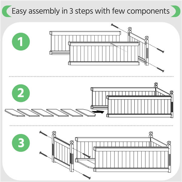Yaheetech 46?? L ?? 23.5?? W ?? 16?? H Wooden Raised Garden Bed - Image 6