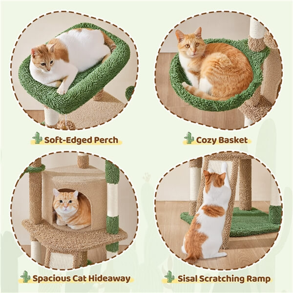 Yaheetech 42?? H Cactus Cat Tree - Image 12