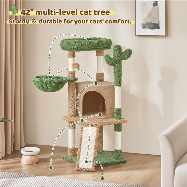 Yaheetech 42?? H Cactus Cat Tree - Image 13