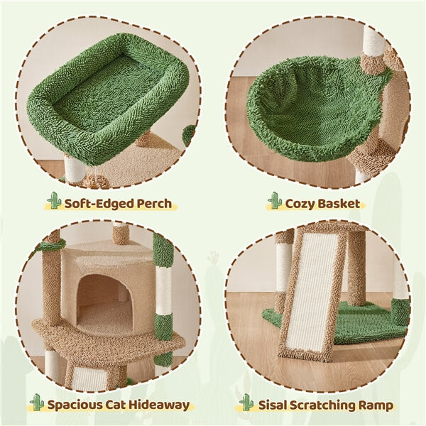Yaheetech 42?? H Cactus Cat Tree - Image 16