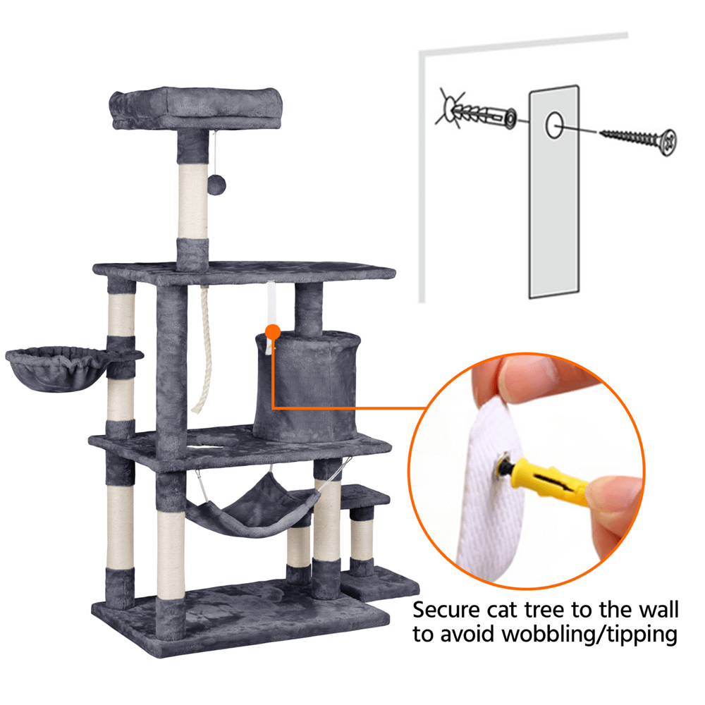 Yaheetech Cat Tree 62 Inch - Image 9