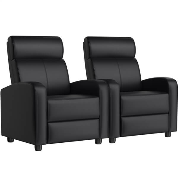 Yaheetech PU Leather Reclining Chair Set of 2 - Image 3