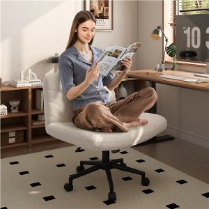 Yaheetech Wide Criss Cross Chair with Wheels