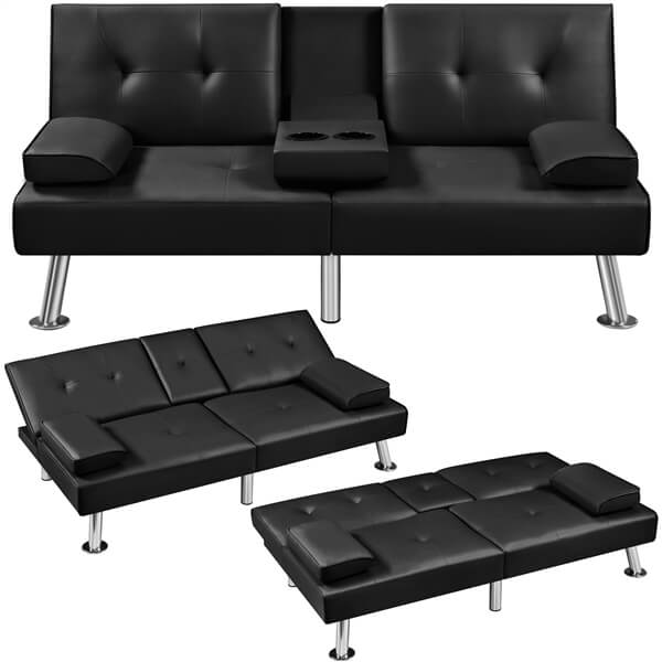 Yaheetech Convertible Sofa Bed - Image 2