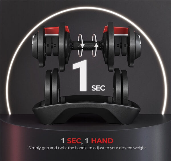 Yaheetech Adjustable Dumbbell Set - Image 6