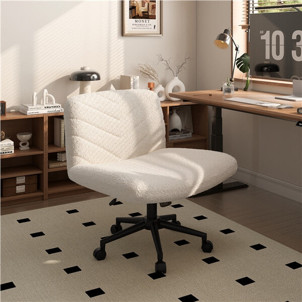 Yaheetech Wide Criss Cross Chair with Wheels - Image 10