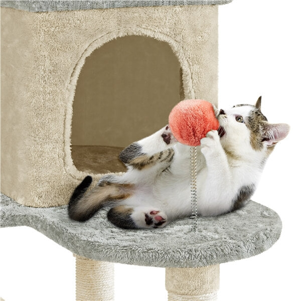 Yaheetech 65in Cute Cat Tree - Image 5