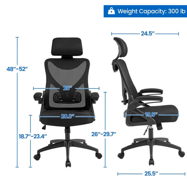 Yaheetech Ergonomic Mesh Office Chair - Image 3