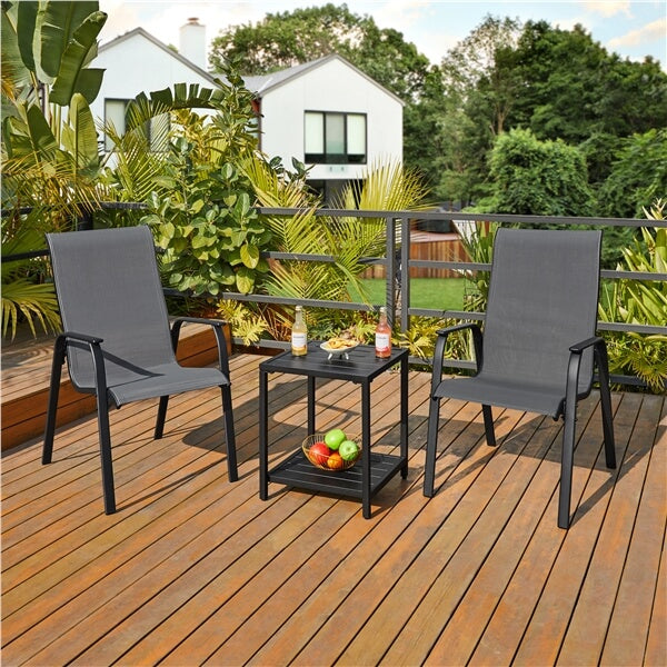 Yaheetech Set of 2 Patio Dining Chairs